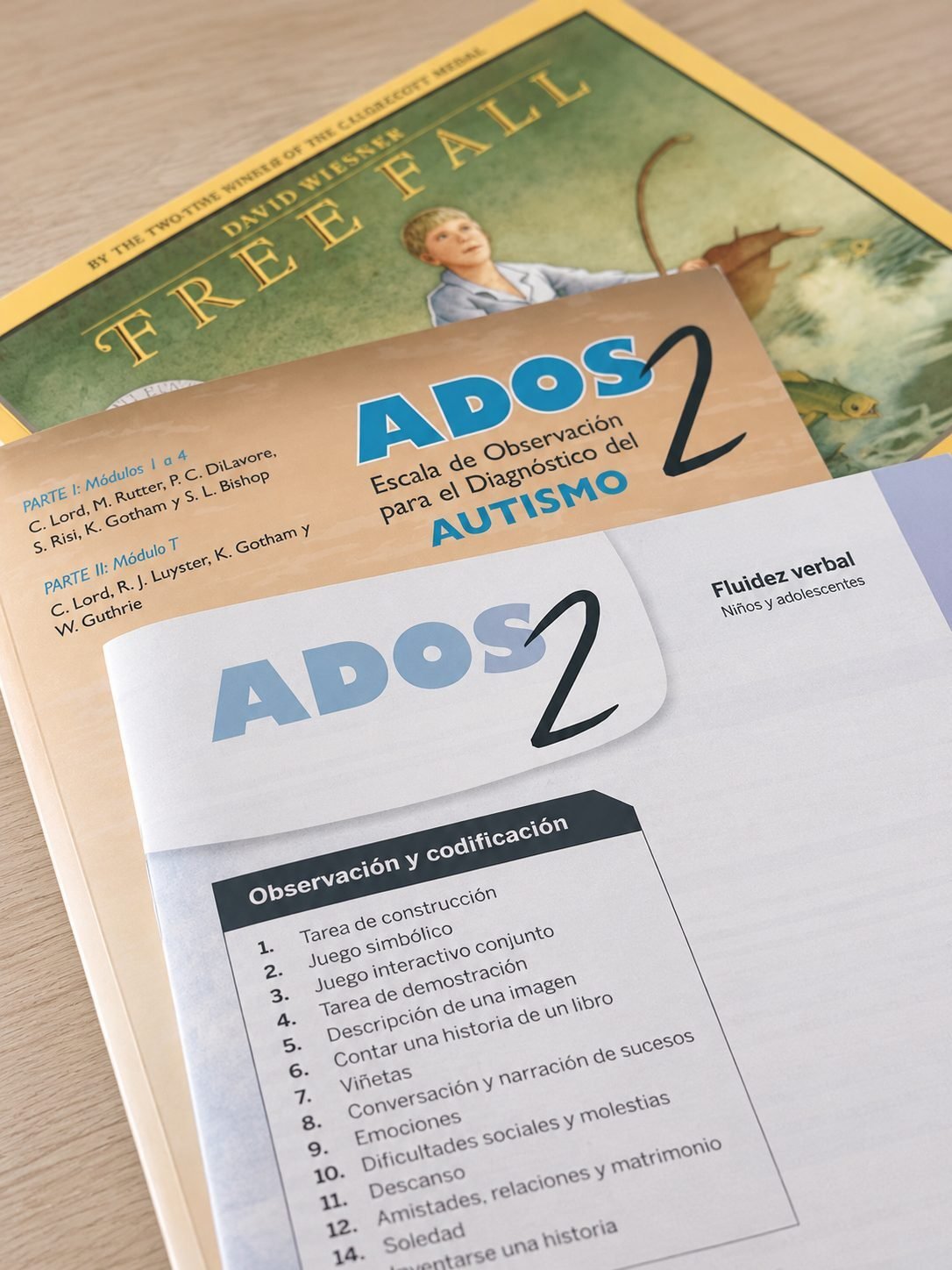 Material de evaluación ADOS-2 para el diagnóstico del autismo